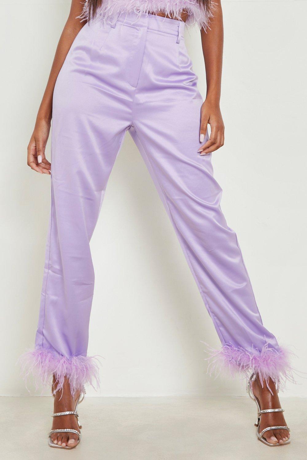 Lilac best sale satin joggers