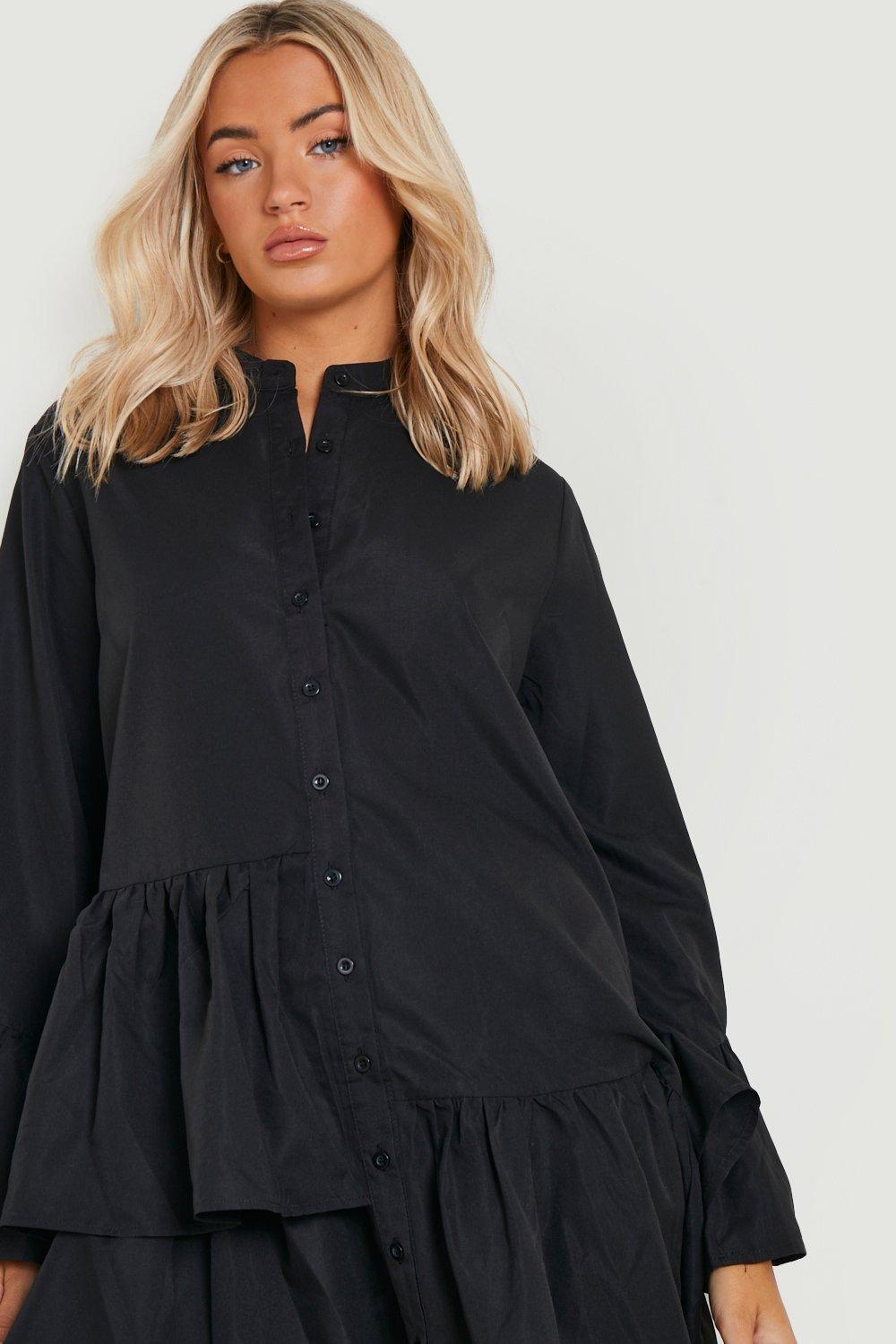 Black shirt sale smock dress