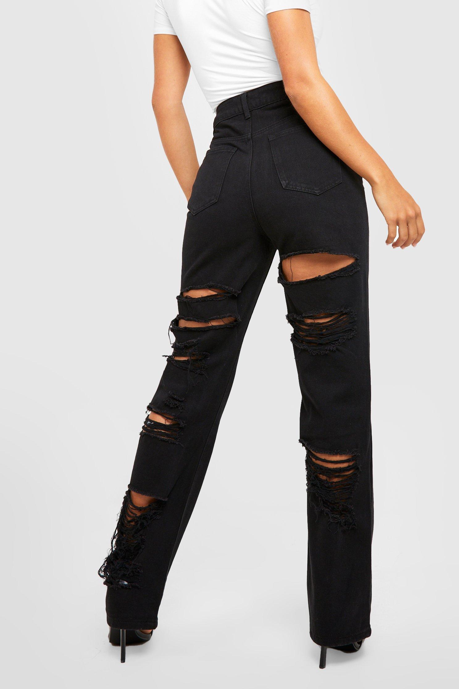 Distressed jeans cheap on back