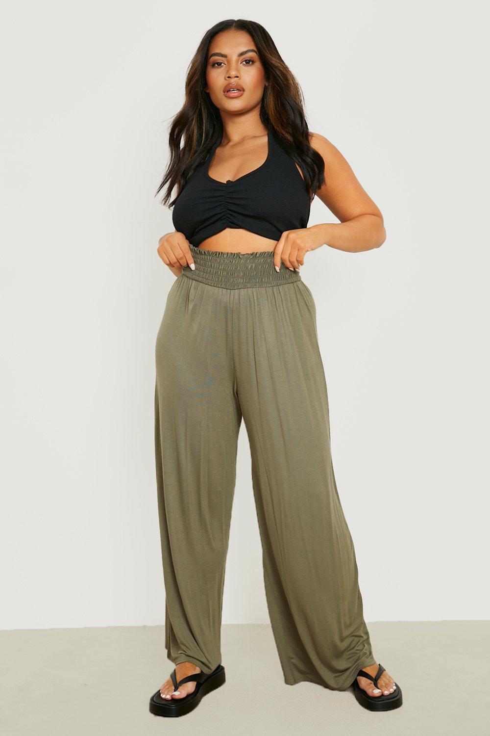 Women's Plus Size Trousers & Leggings, Wide Leg