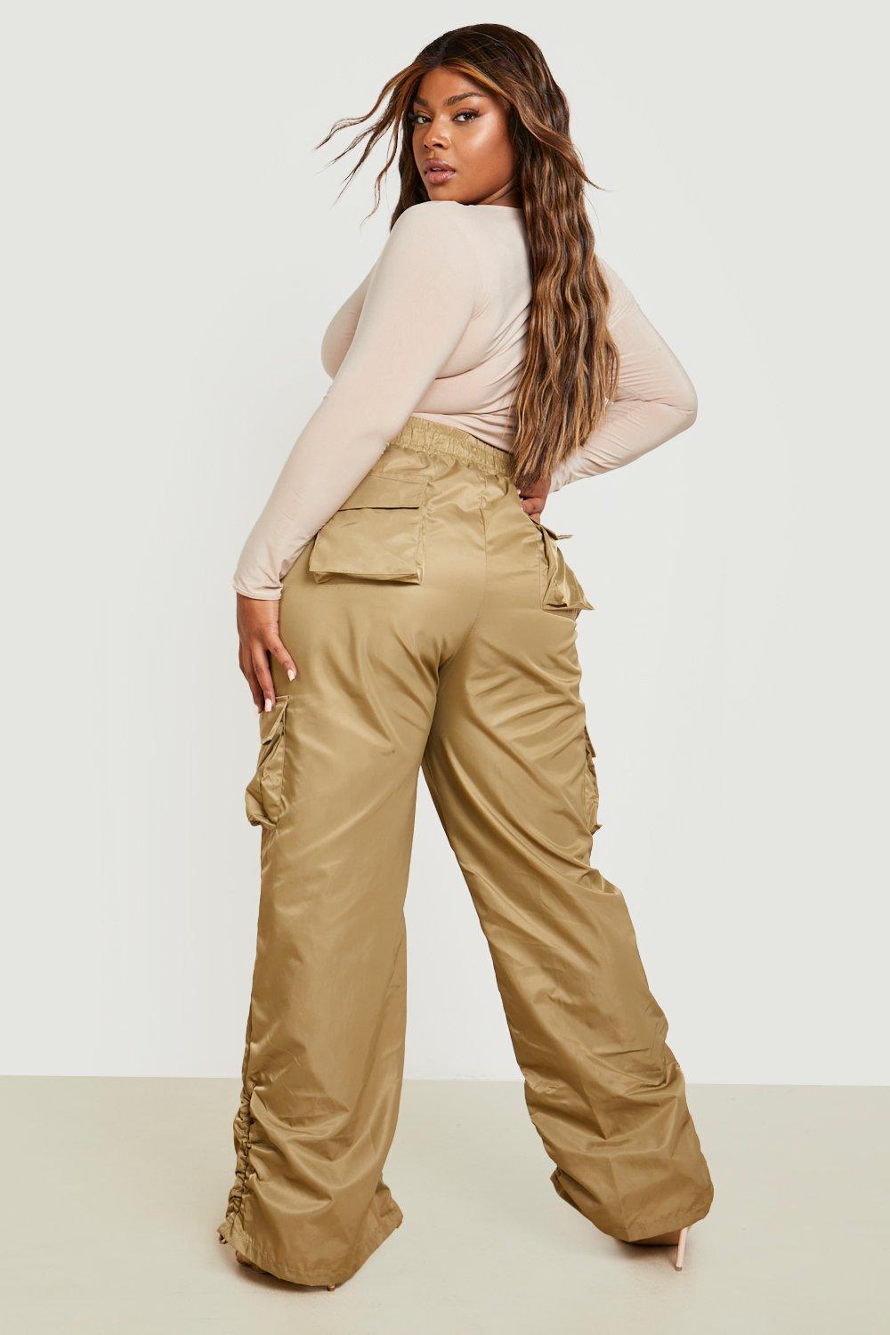 Boohoo Femme Vêtements Pantalons & Jeans Pantalons Cargos Grande Taille 