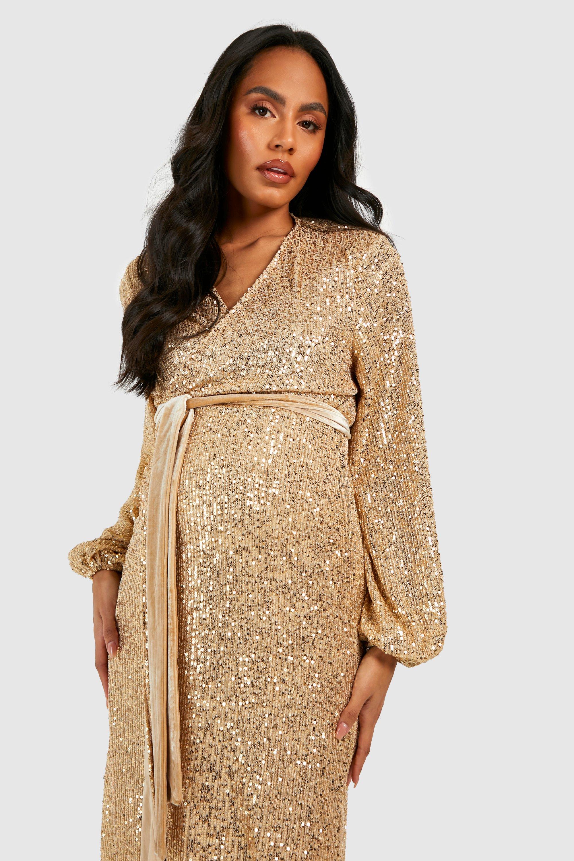 Sequin Pregnant Dress