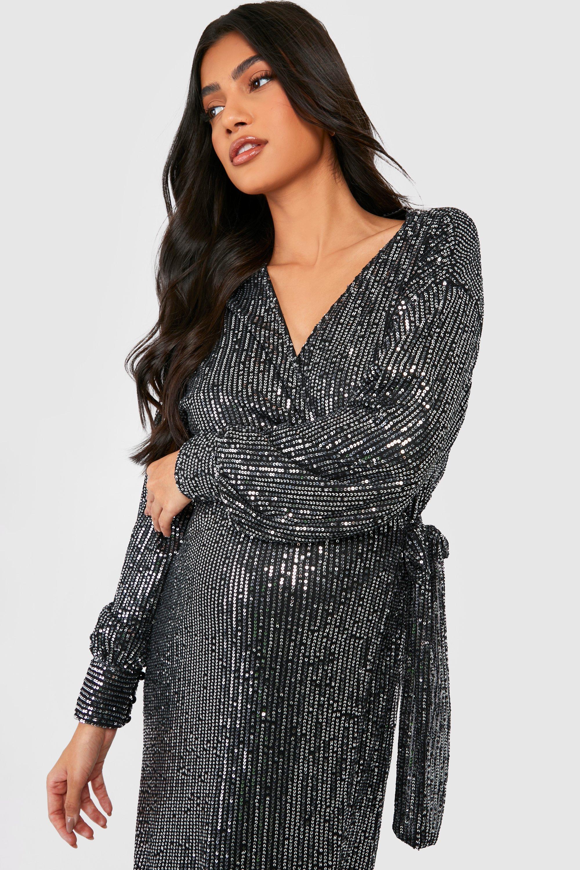 Boohoo maternity wrap discount dress