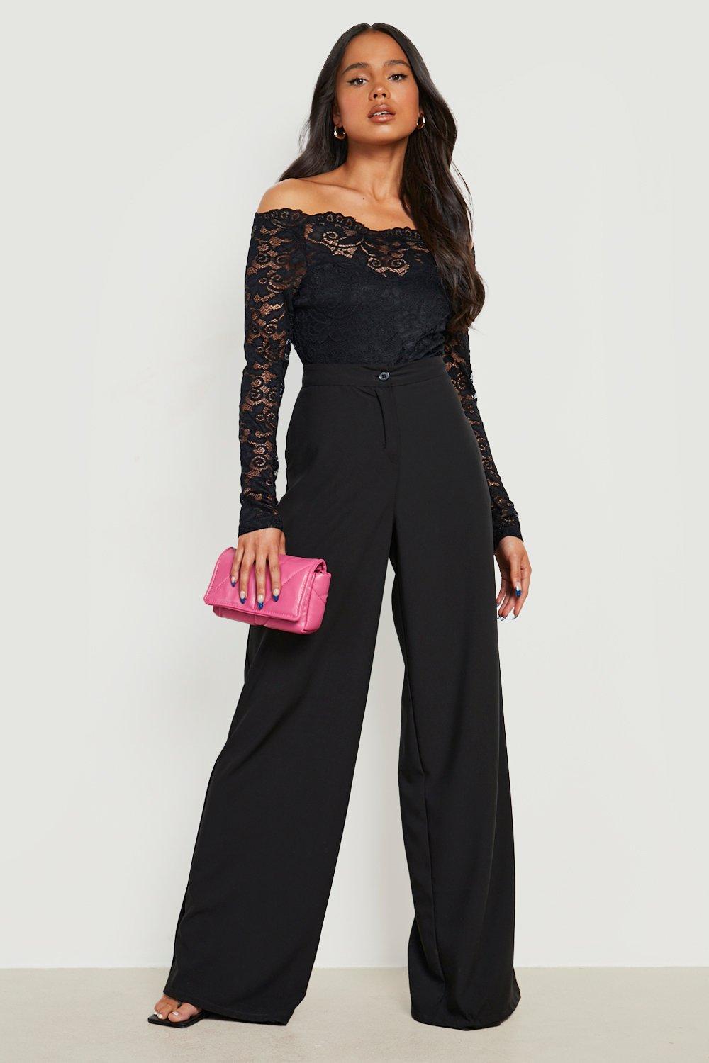 petite black dressy jumpsuit