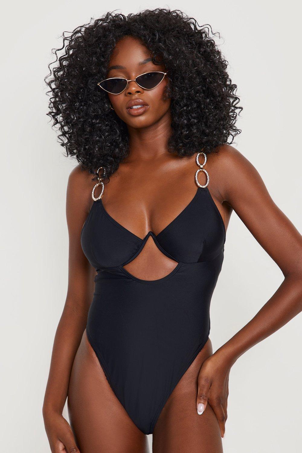 Boohoo cut 2025 out swimsuit