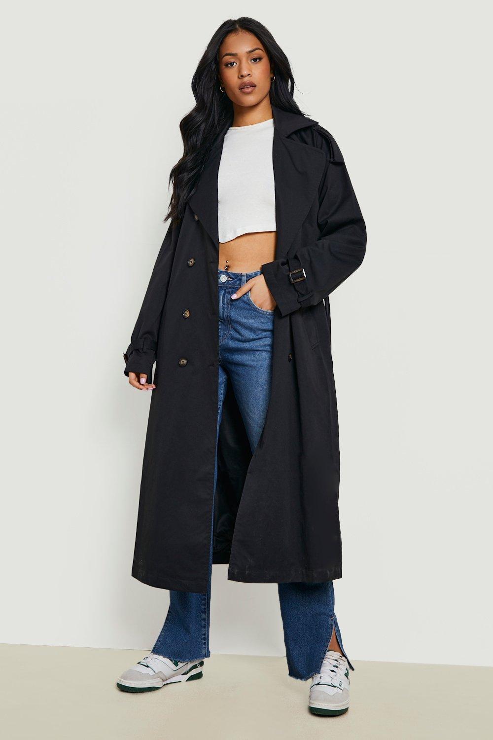 Black trench shop coat uk