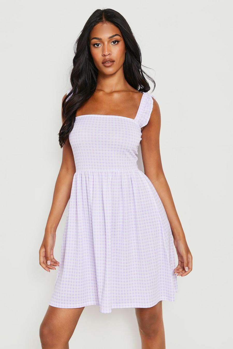 Tall Frill Detail Strappy Smock Dress