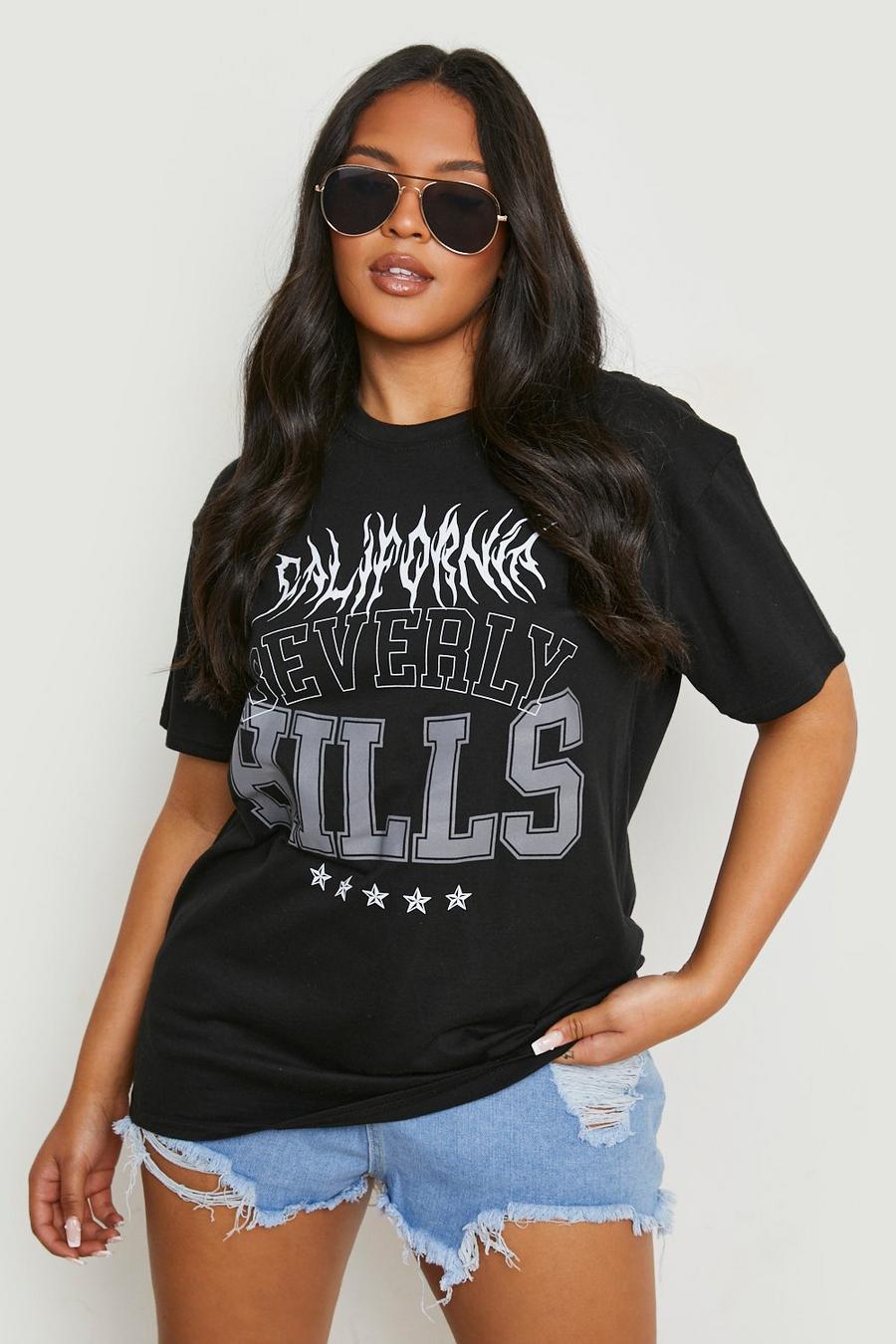 Black Plus Beverly Hills Printed T-shirt image number 1
