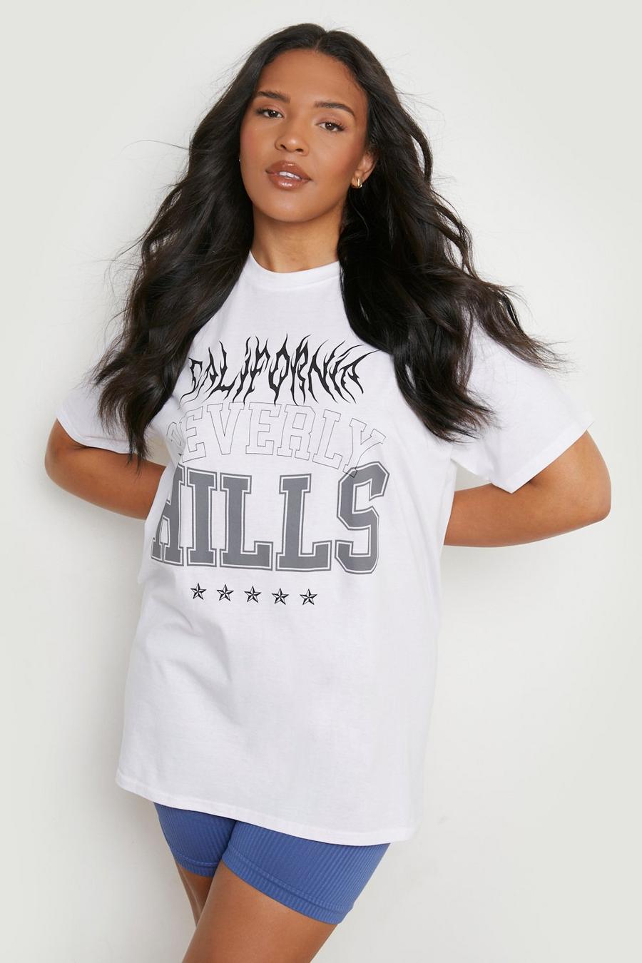 White Plus Beverly Hills Graphic T-Shirt image number 1