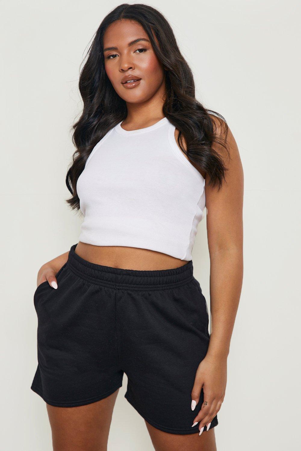 Women's plus size store sweat shorts