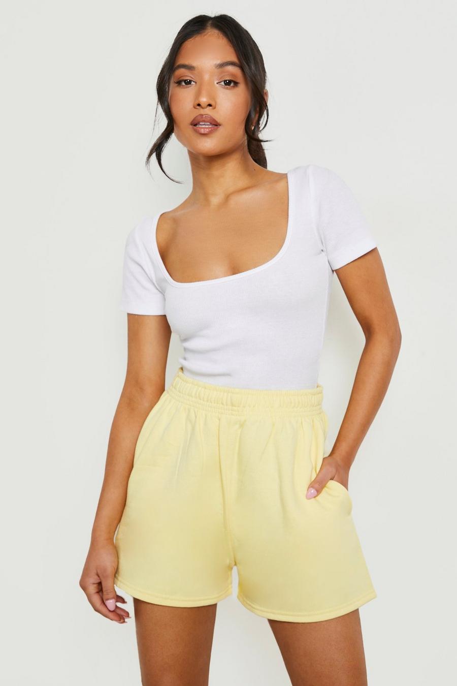Lemon yellow Petite Sweat Shorts