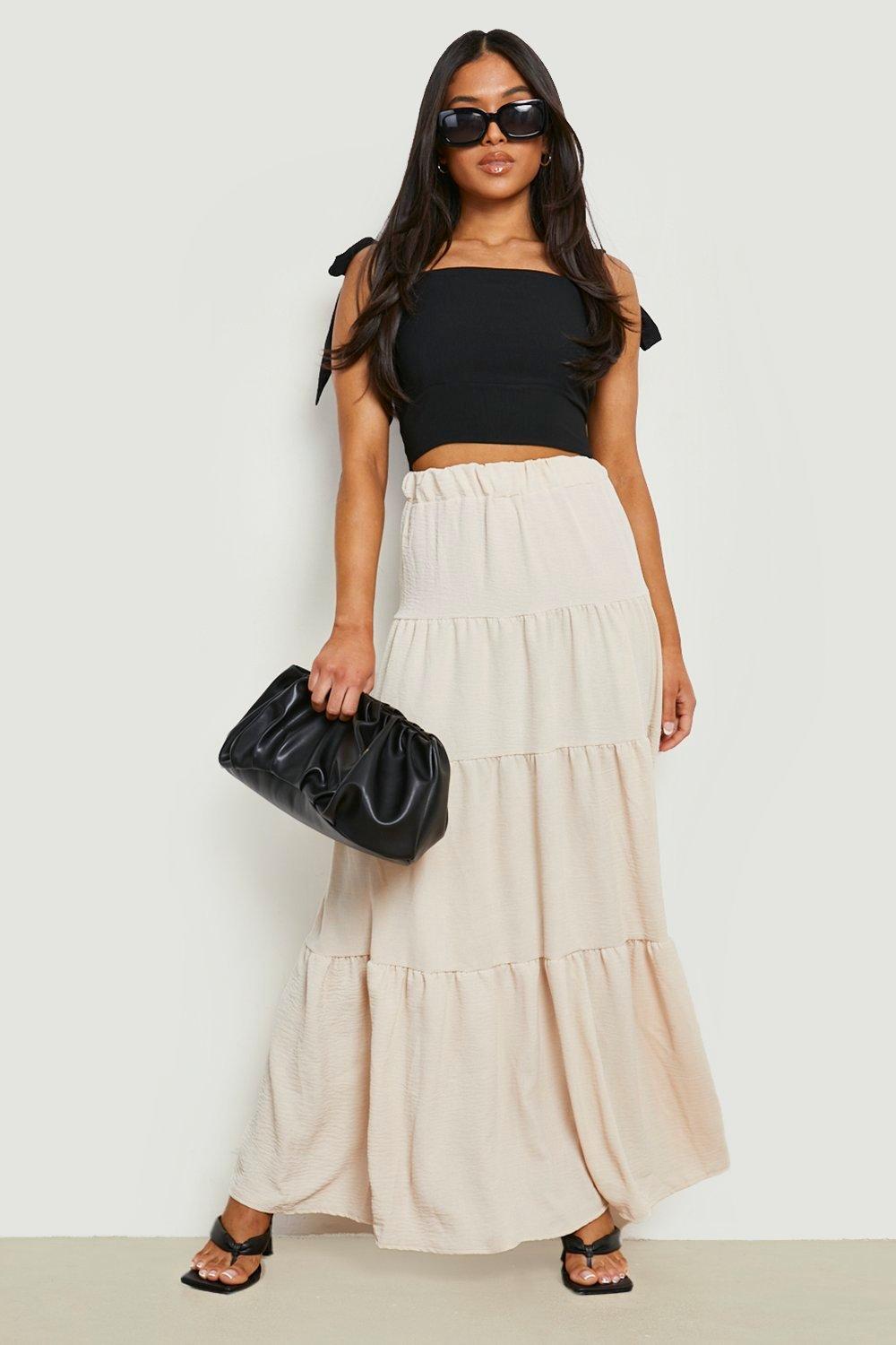 Tiered skirt petite sale