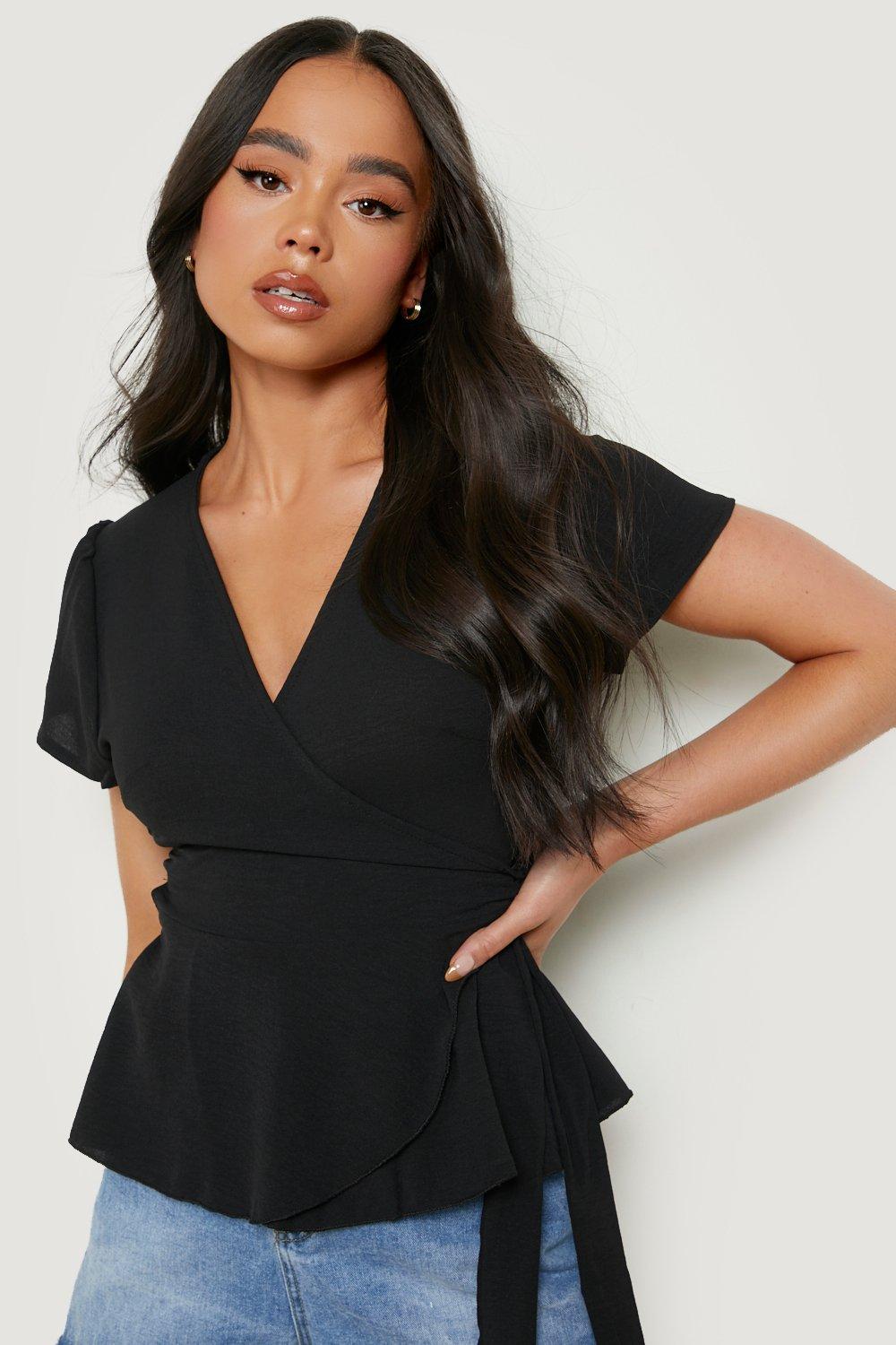 Boohoo store peplum top