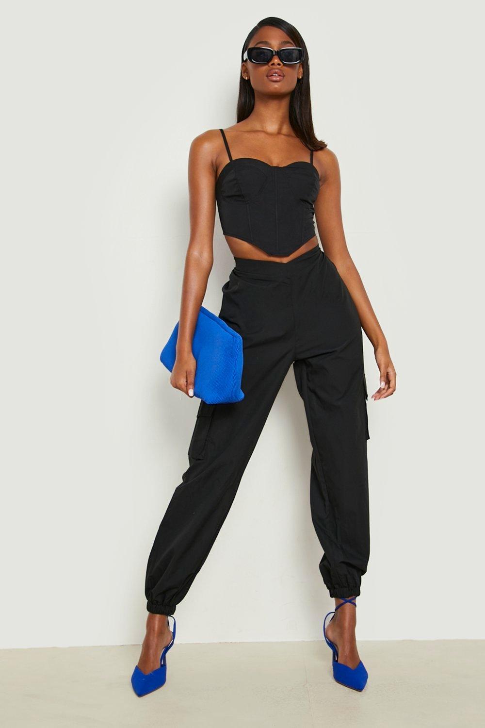 Cupped Lace Up Back Corset | boohoo USA