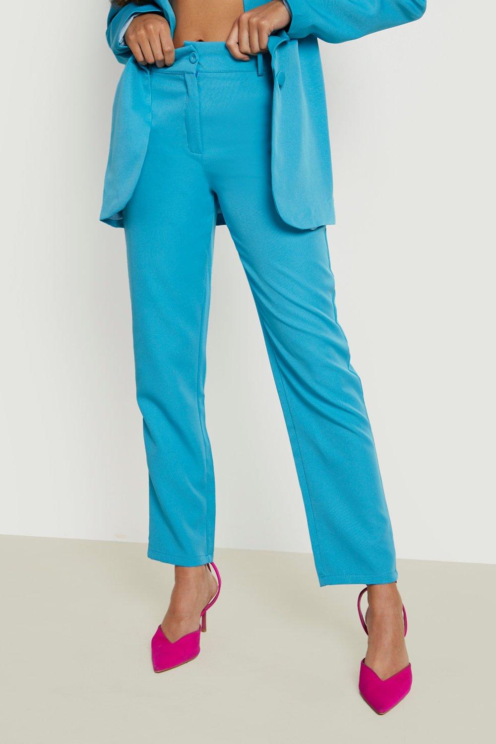 Split Front Slim Fit Dress Pants