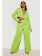 Lime green Relaxed Fit Slouchy Wide Leg Pants