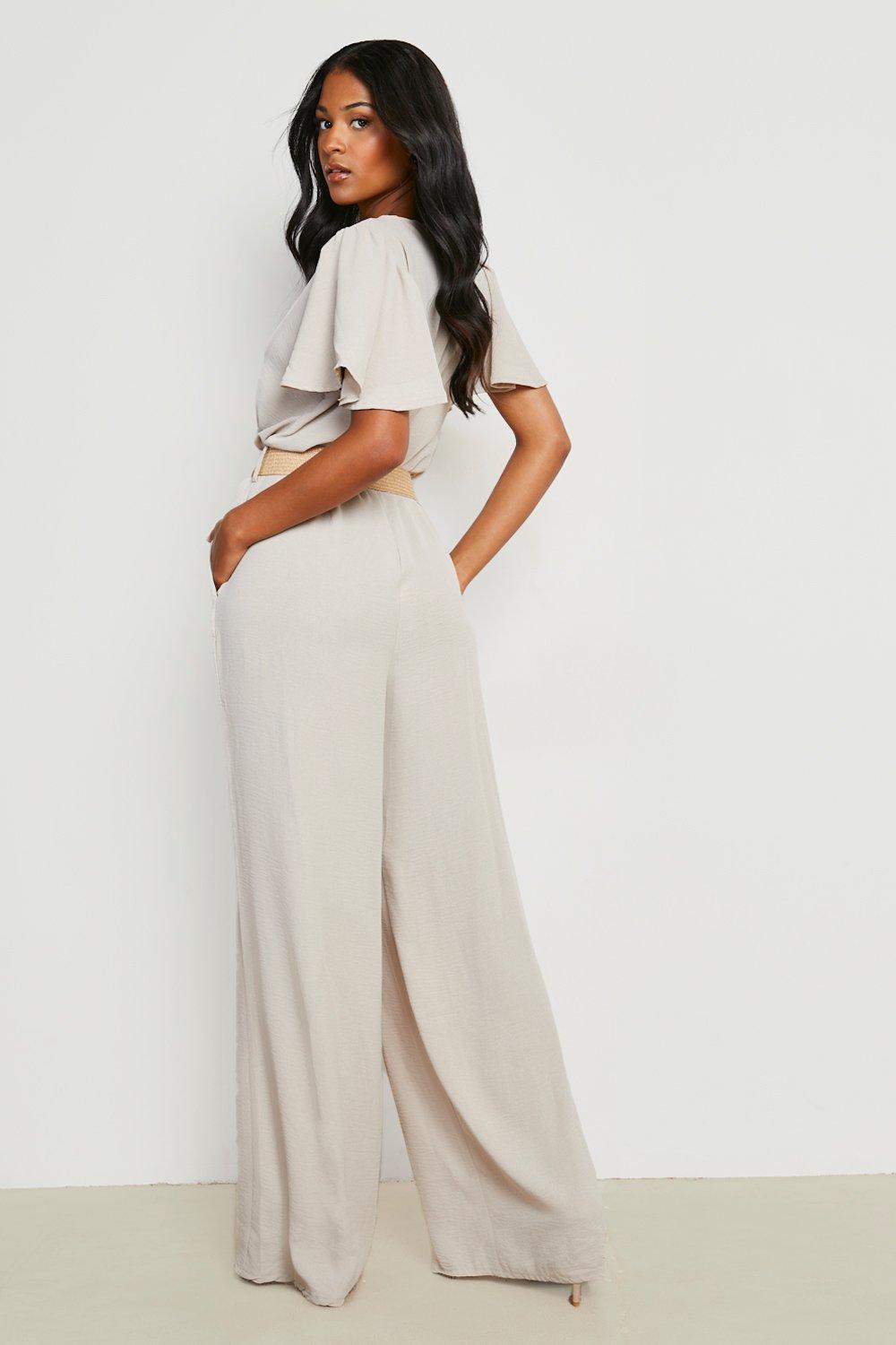 White hot sale smart jumpsuit