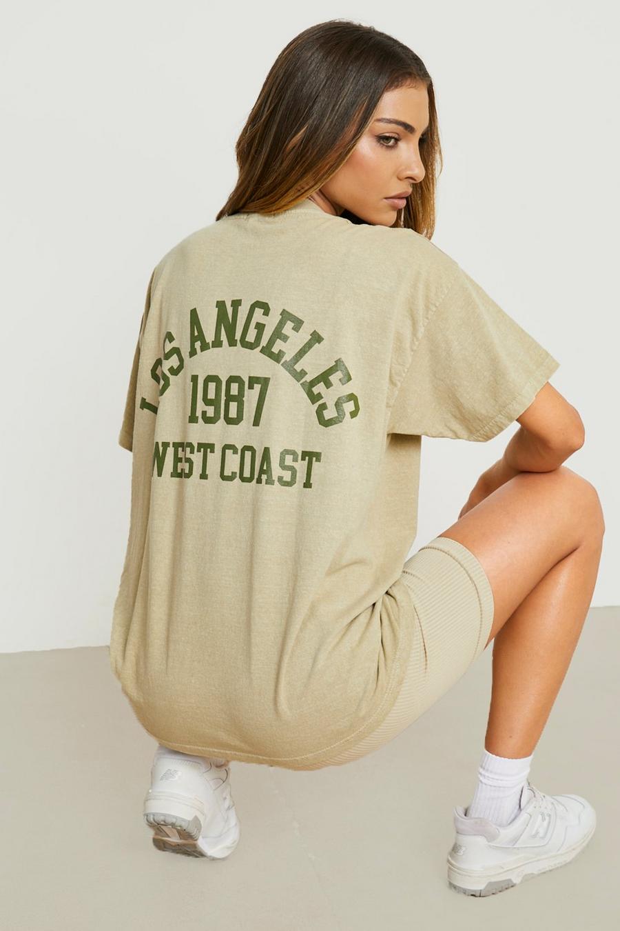 Camiseta con eslogan de Los Angeles en la espalda, Sage image number 1