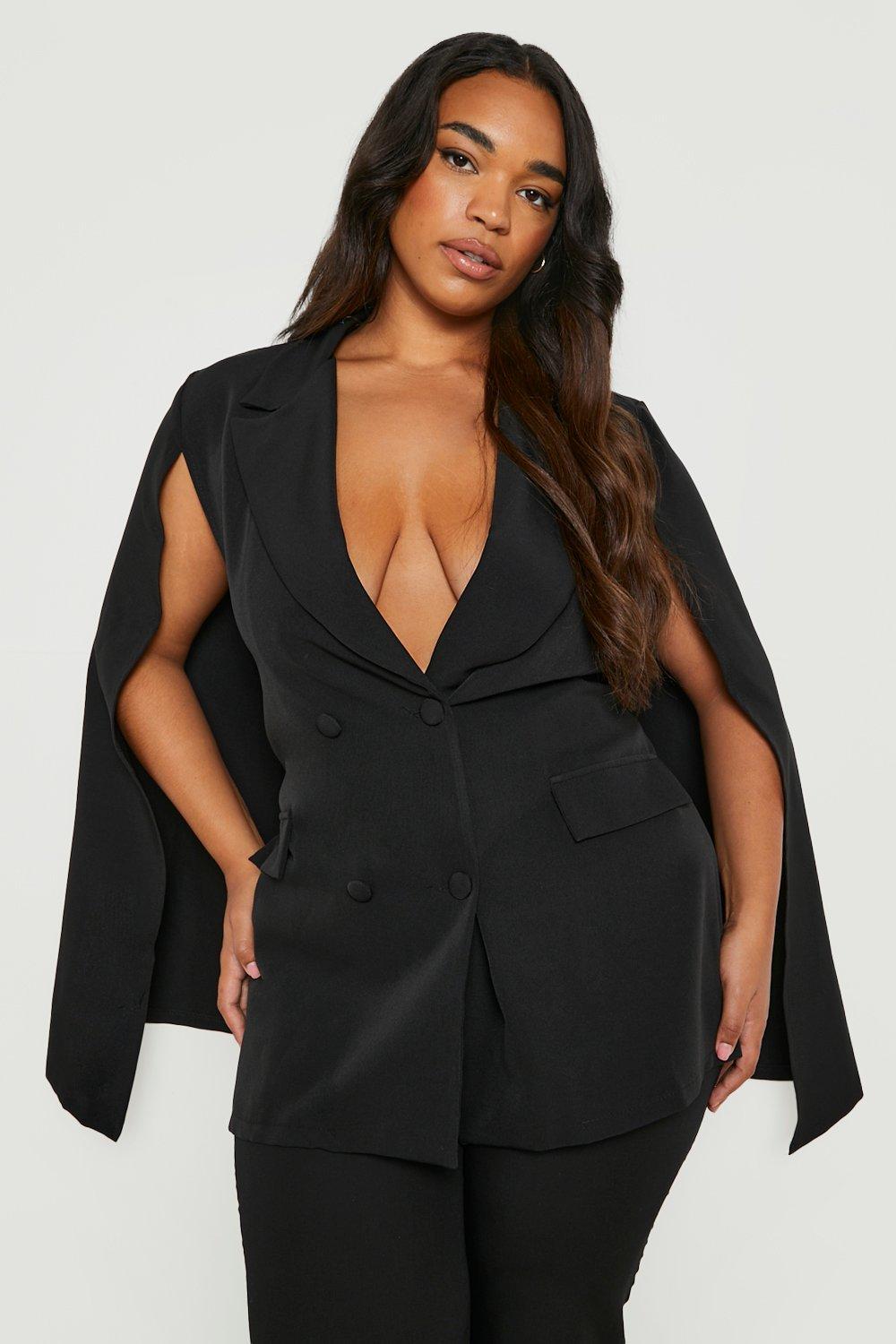 Plus size deals cape blazer