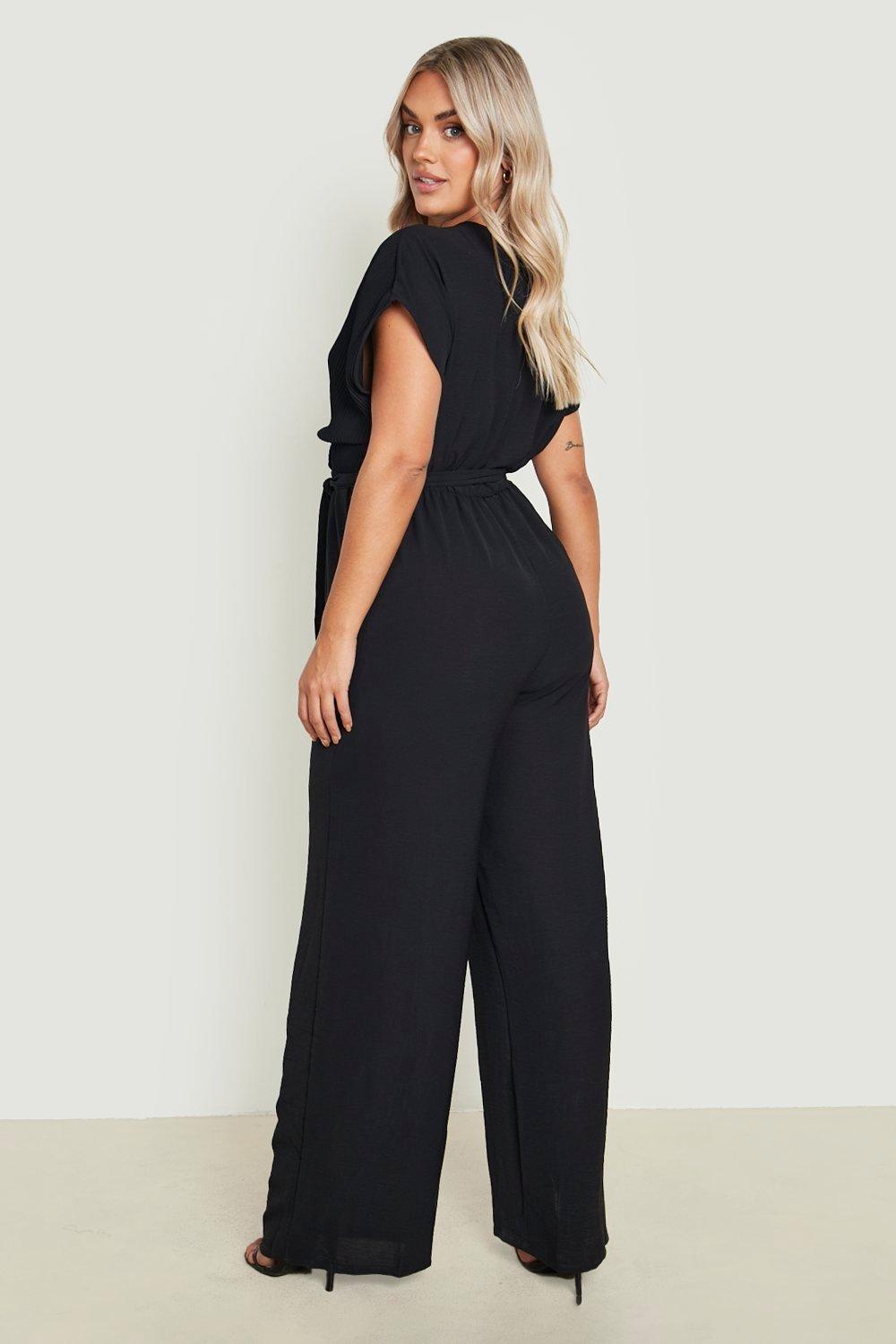 Black best sale trouser jumpsuit