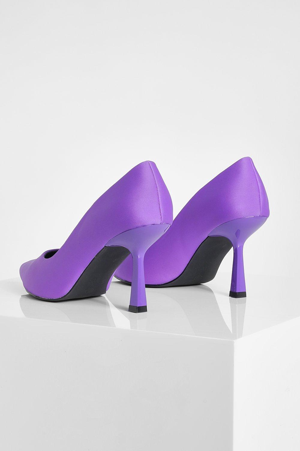 Purple court store shoes wide fit