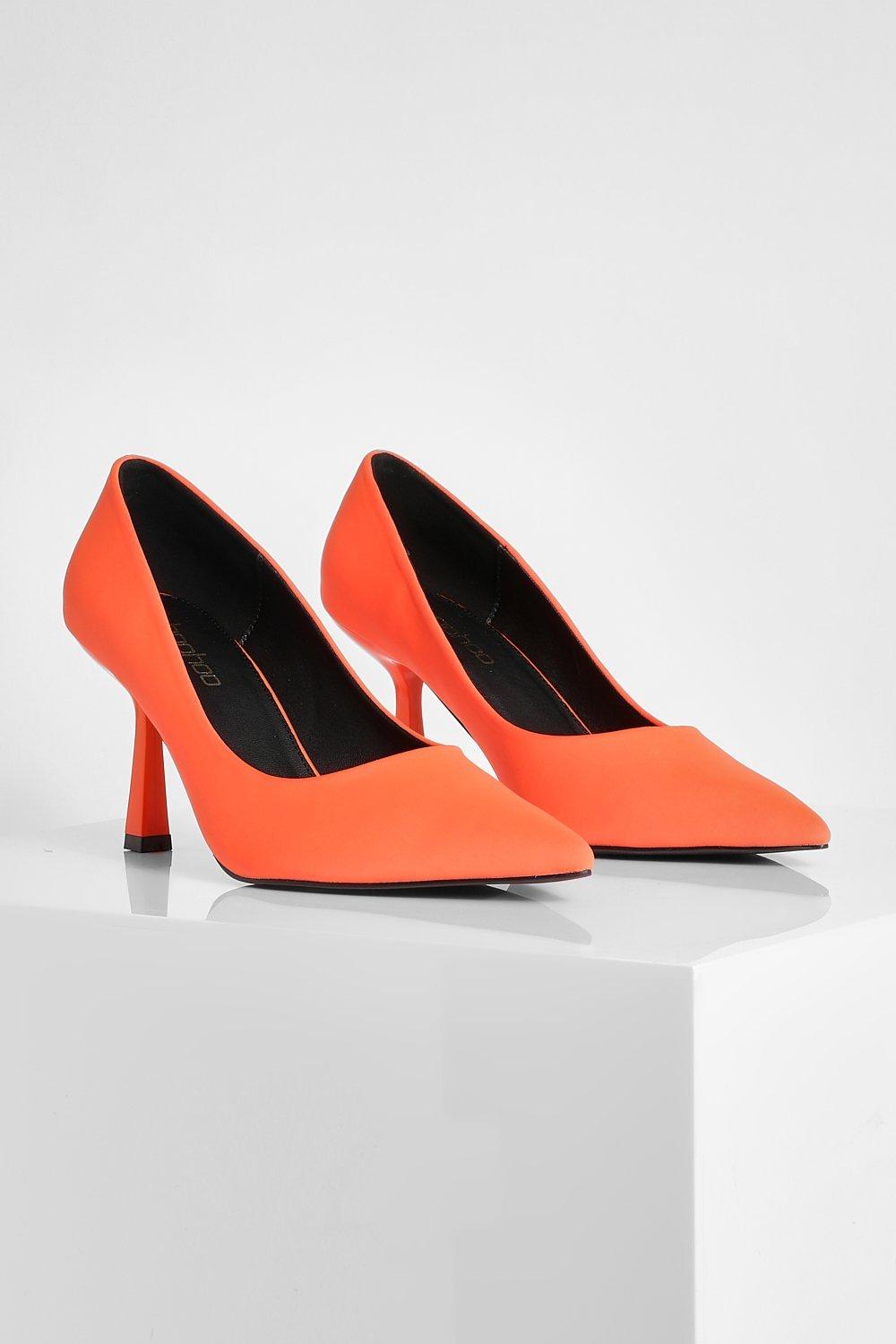 Escarpins orange online zara