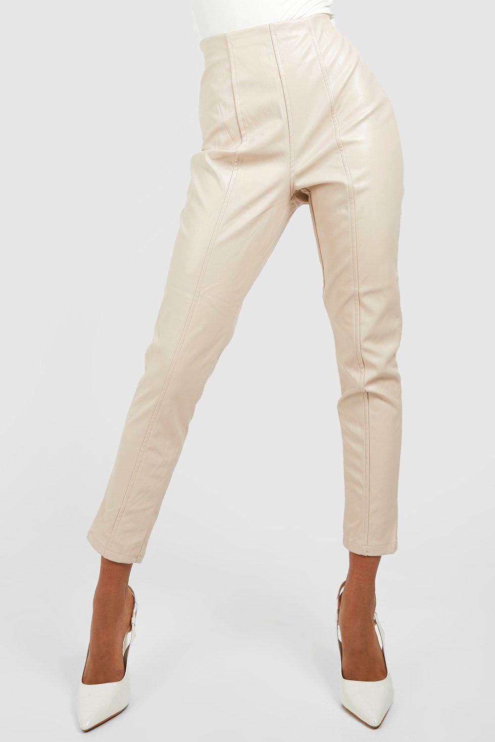 Stretch faux best sale leather pants