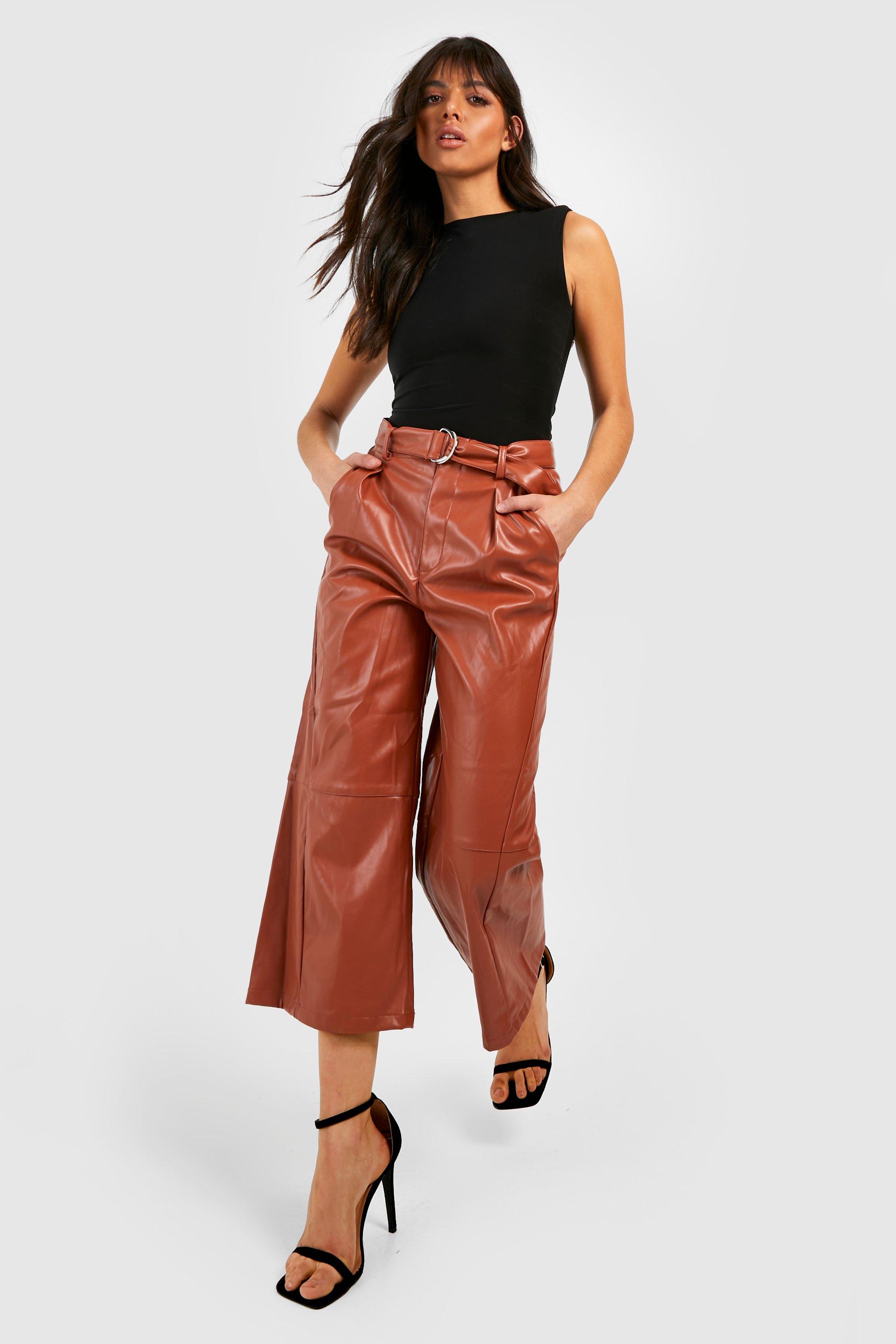 Jupe culotte 2025 simili cuir