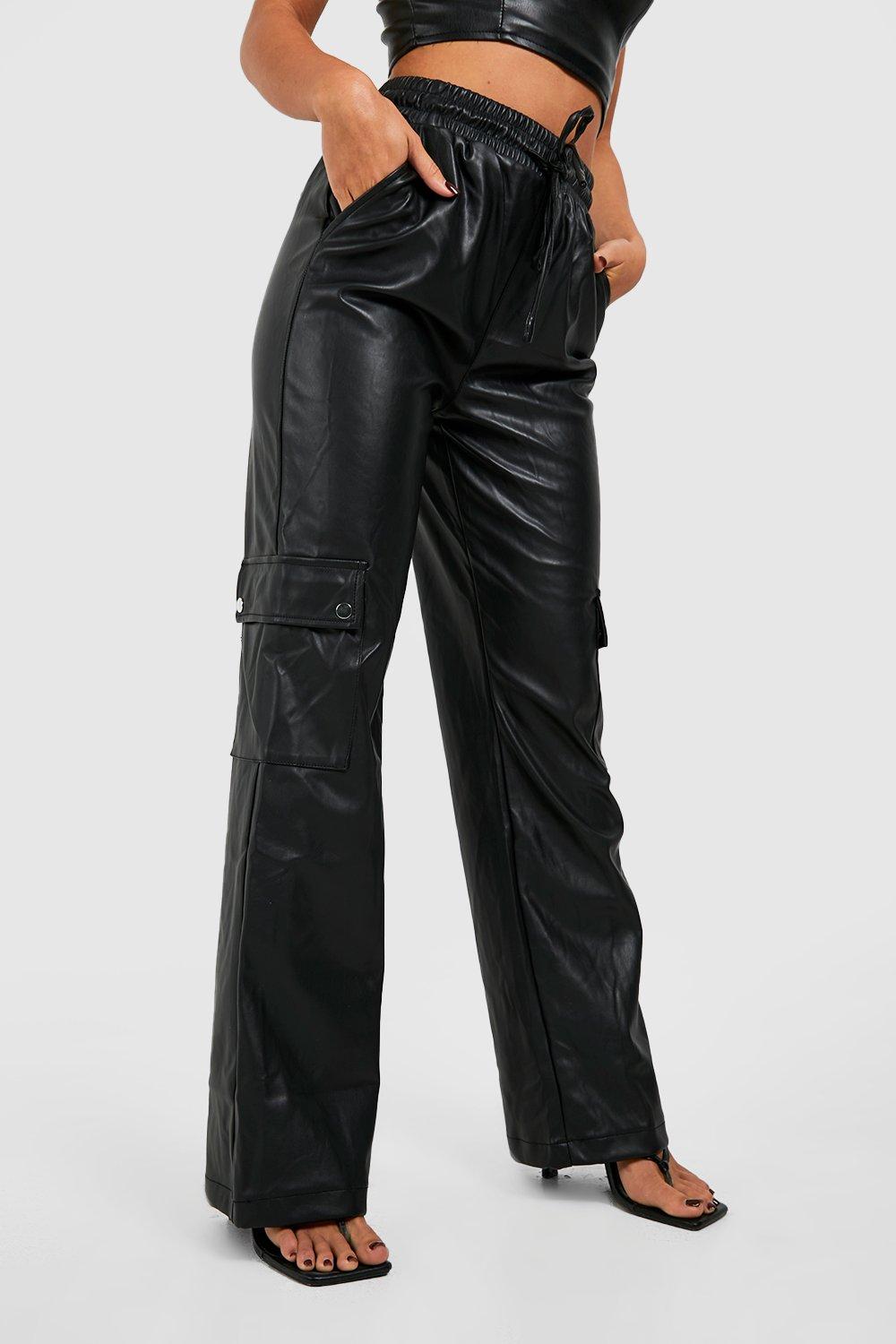 Latex hot sale pants boohoo