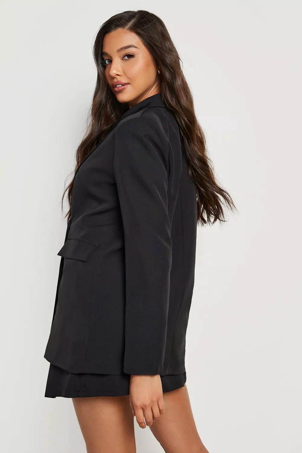 Missguided black military blazer deals