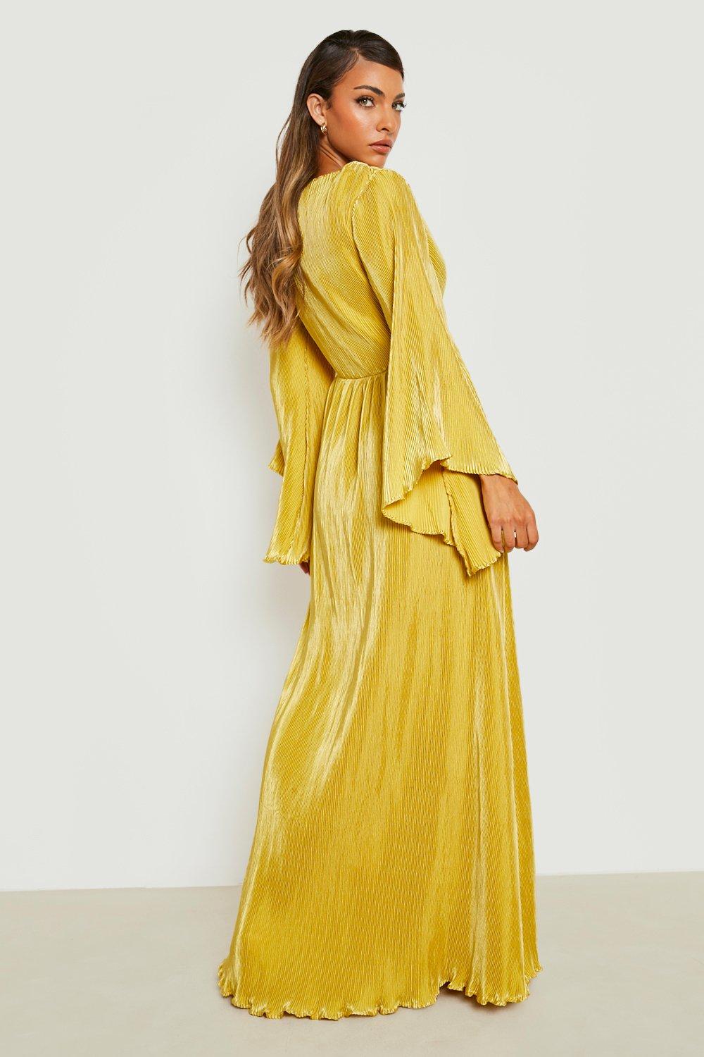 Kimono Plisse Maxi Dress | boohoo