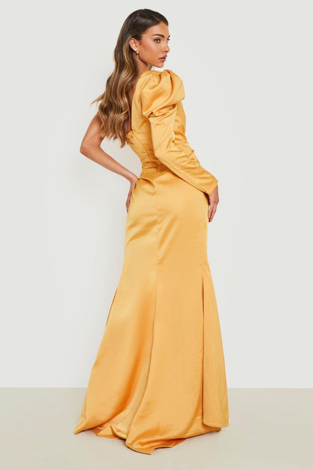 Mustard wrap sales maxi dress