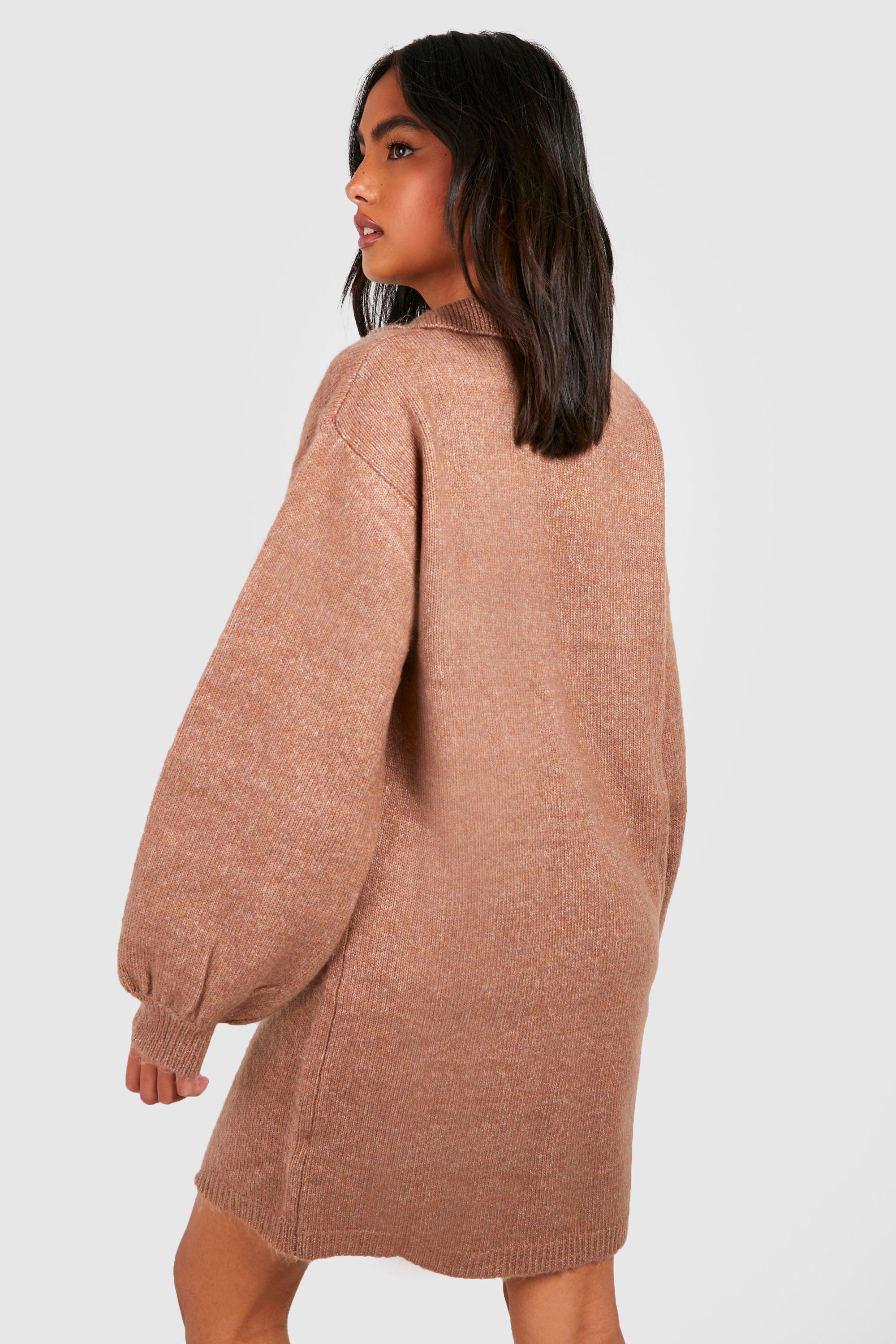 Oversized gebreide best sale trui jurk