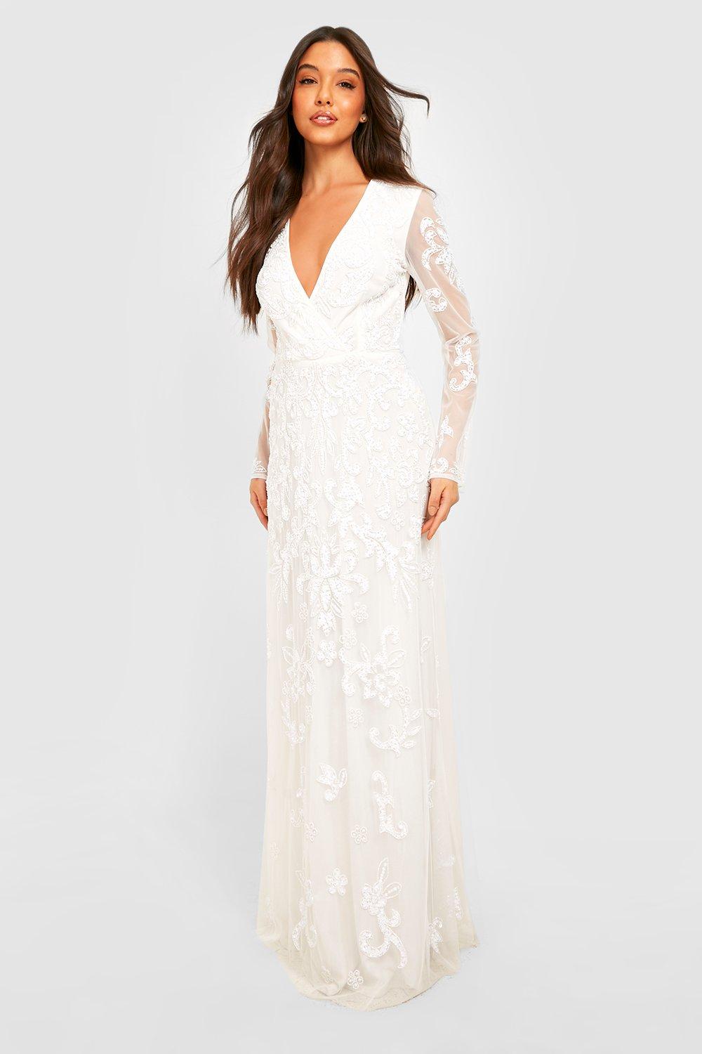 Boohoo white hot sale long dress