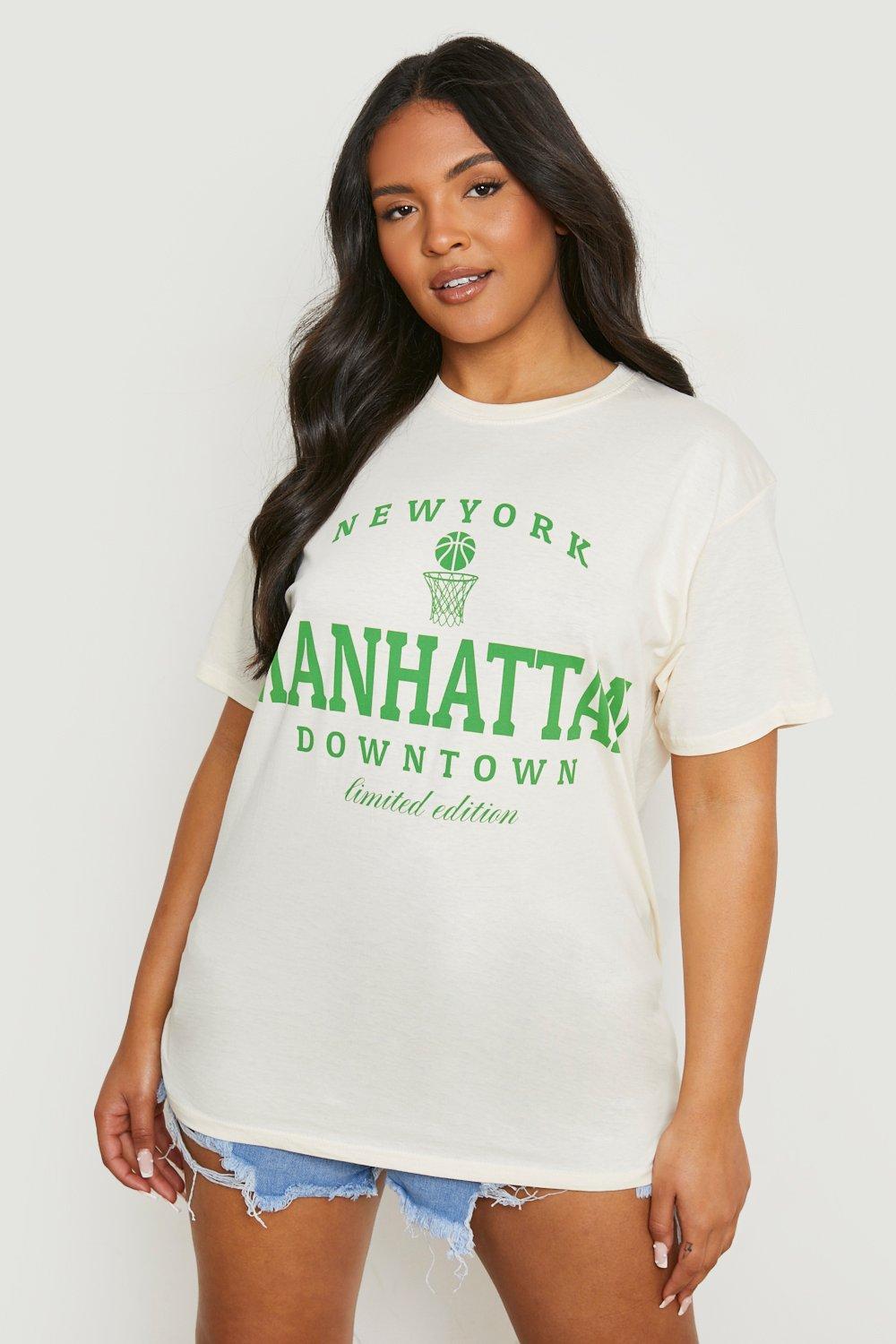 boohoo New York Oversized Tee - Women's Printed T-shirts