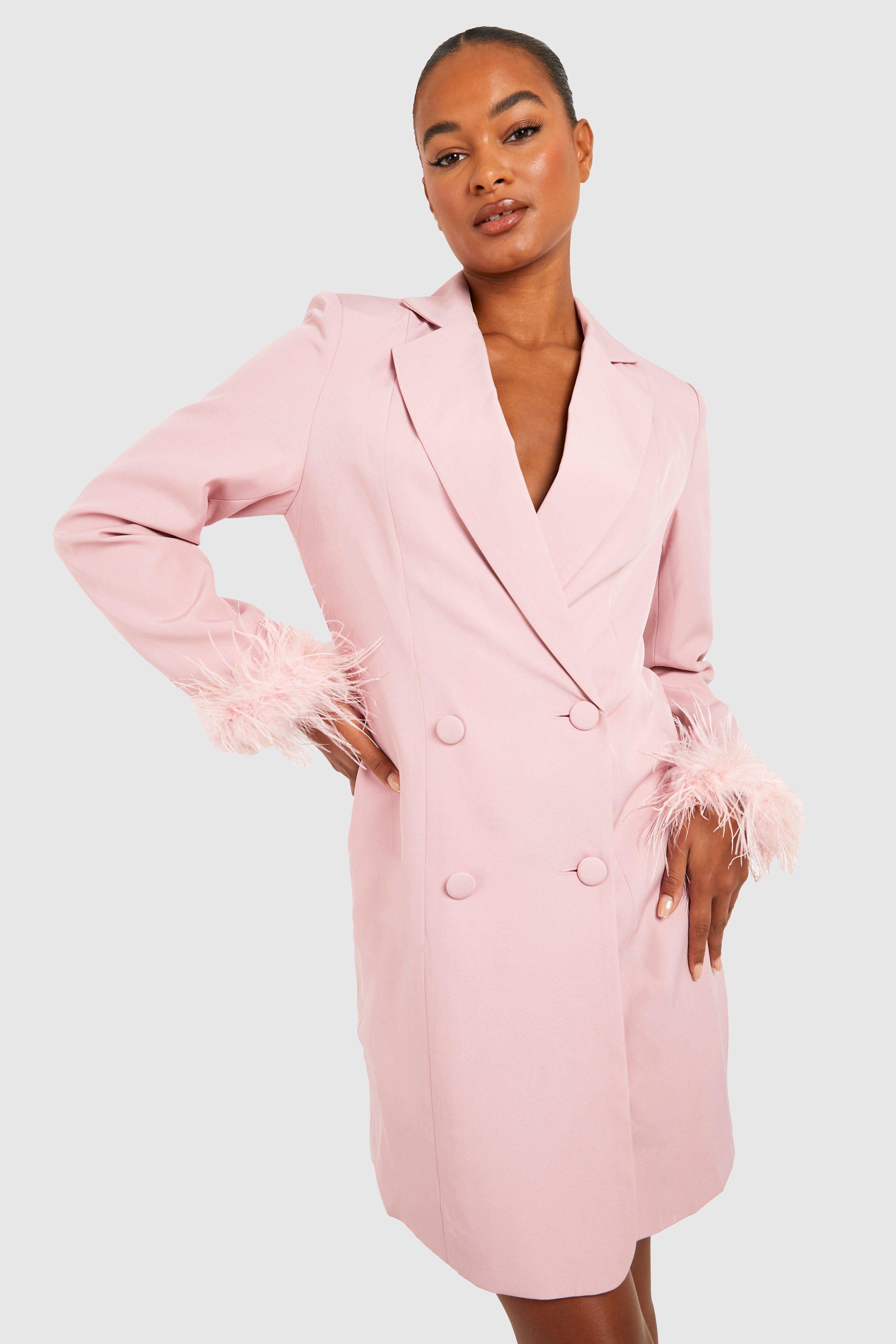 Boohoo on sale pink blazer