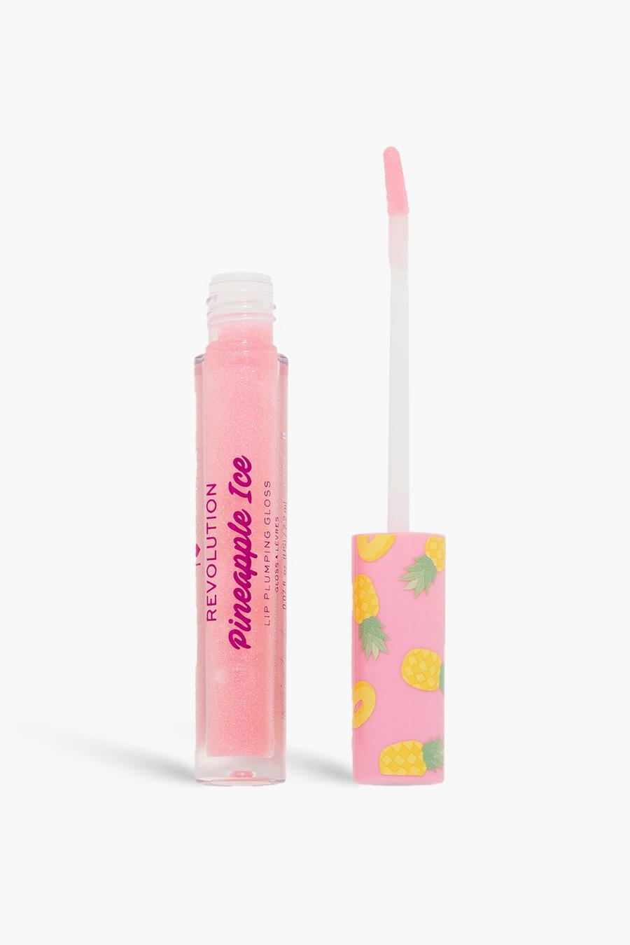 White I Heart Revolution Tasty Pineapple Ice Plumping Gloss Frost image number 1