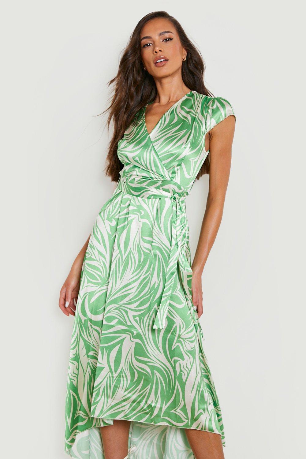 Boohoo hotsell leaf dress