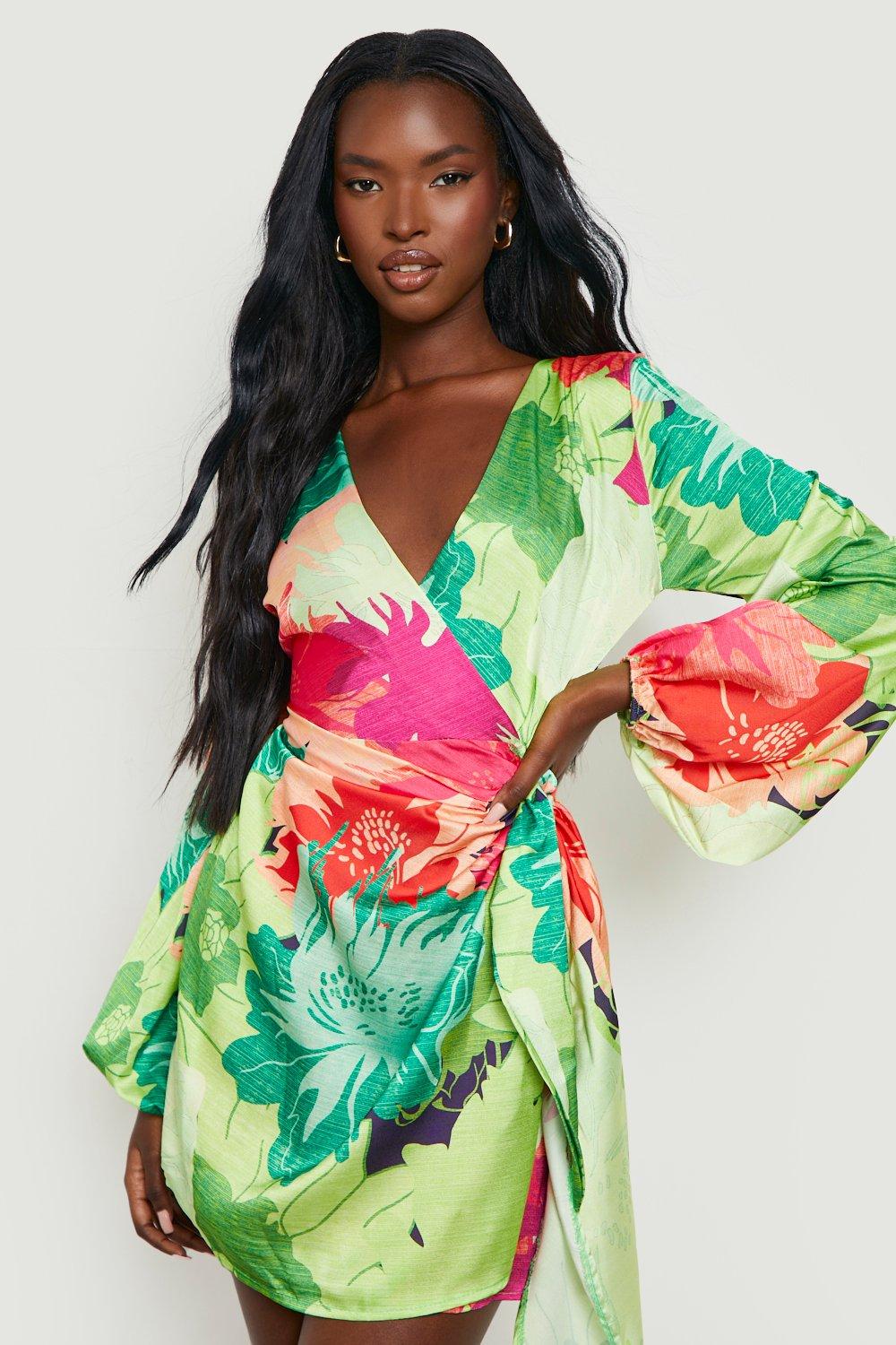 Boohoo 2025 tropical dress