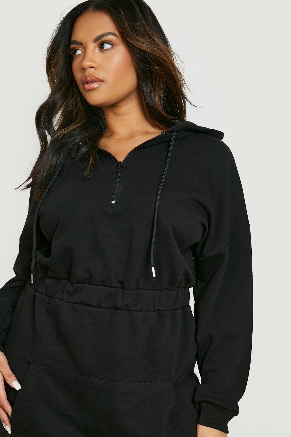 Women's plus size clearance black zip up hoodie