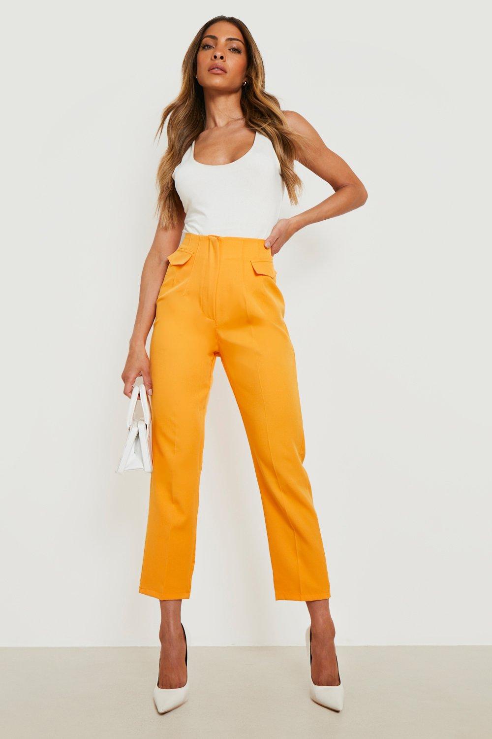 Boohoo yellow outlet trousers