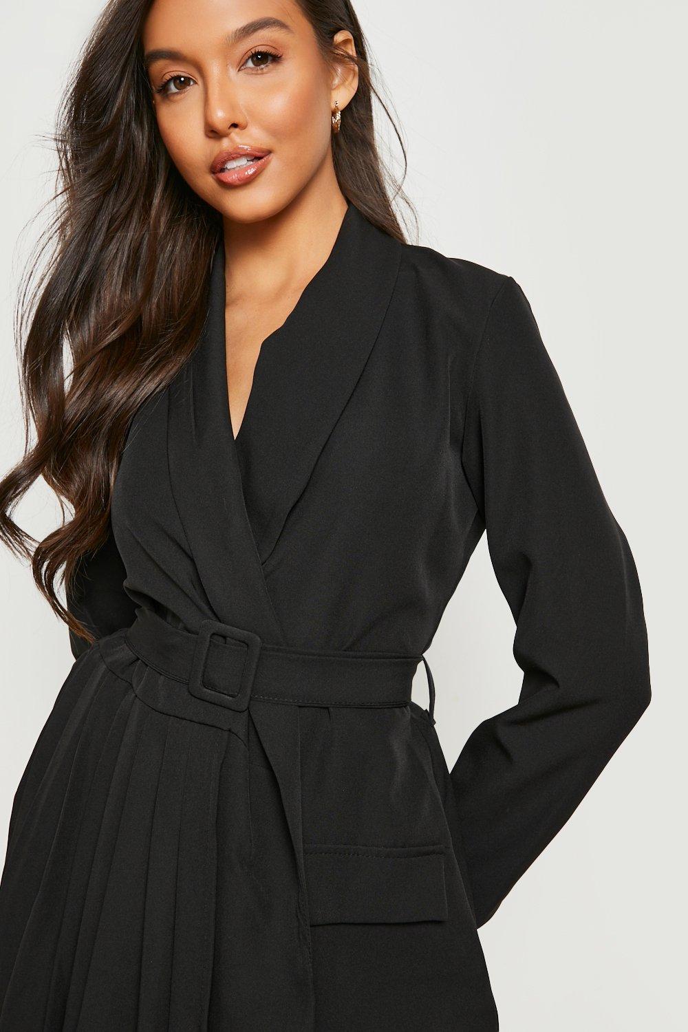 Robe blazer pliss e