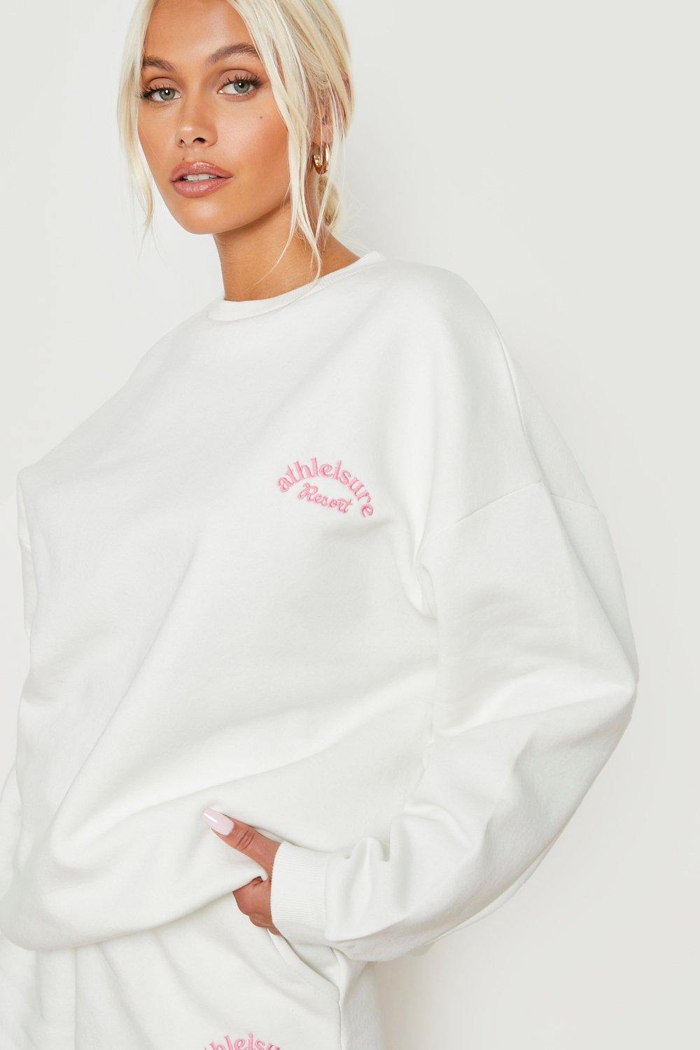 Boohoo clearance white tracksuit