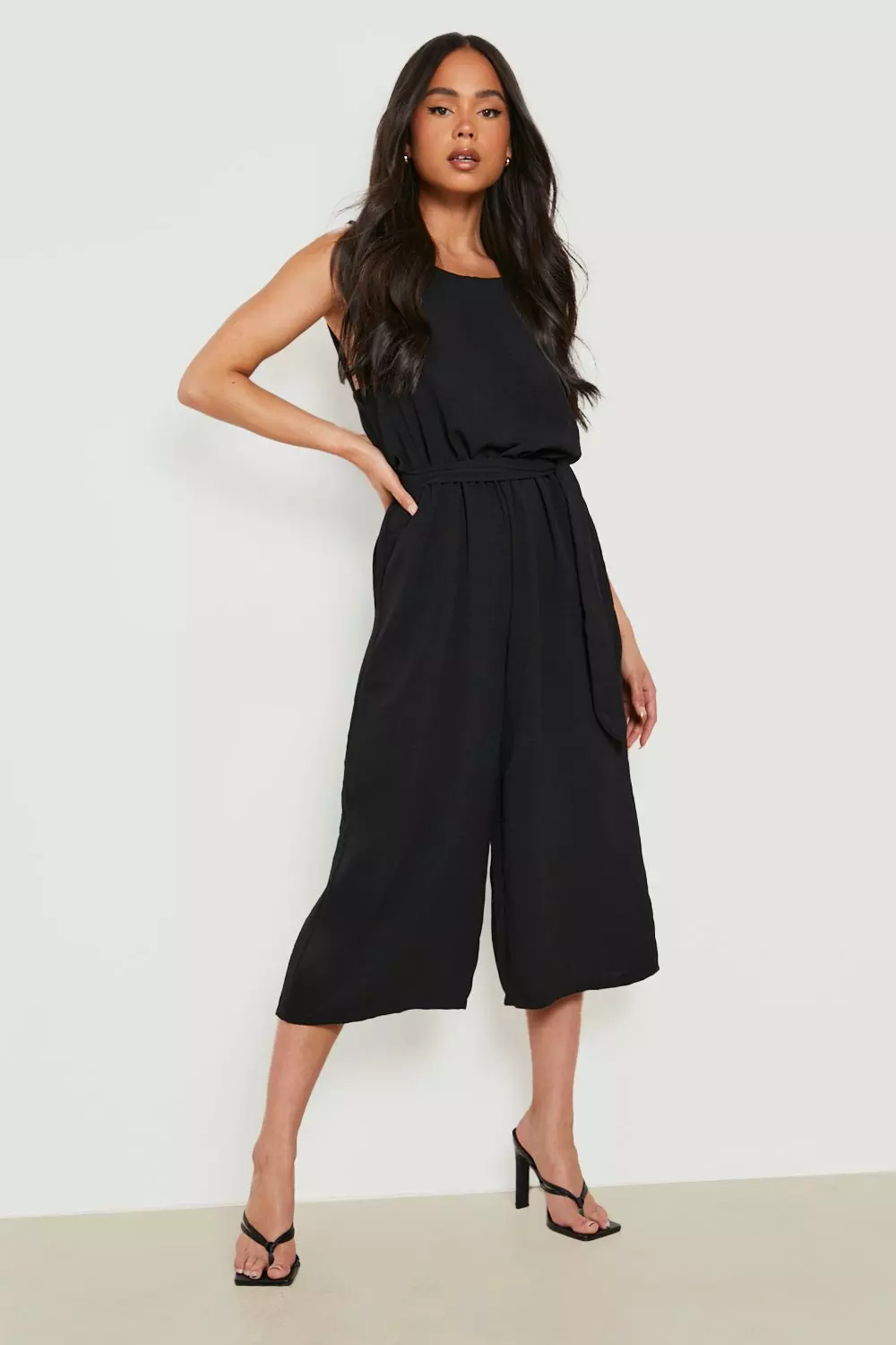 Sleeveless cheap culotte jumpsuit