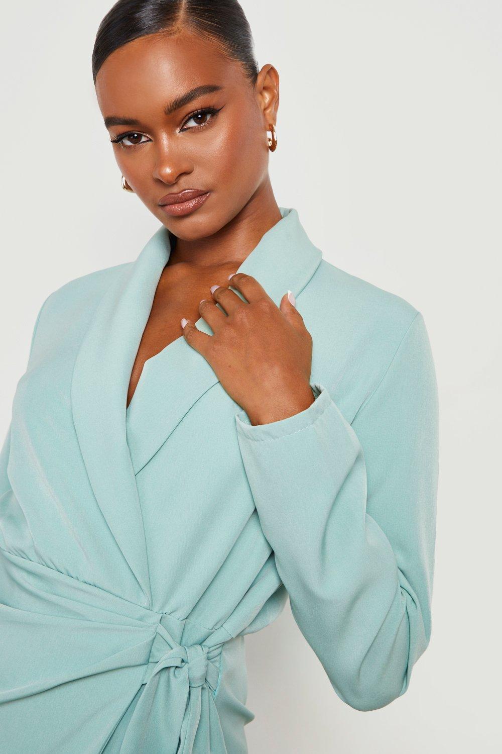 Mint green blazer on sale dress