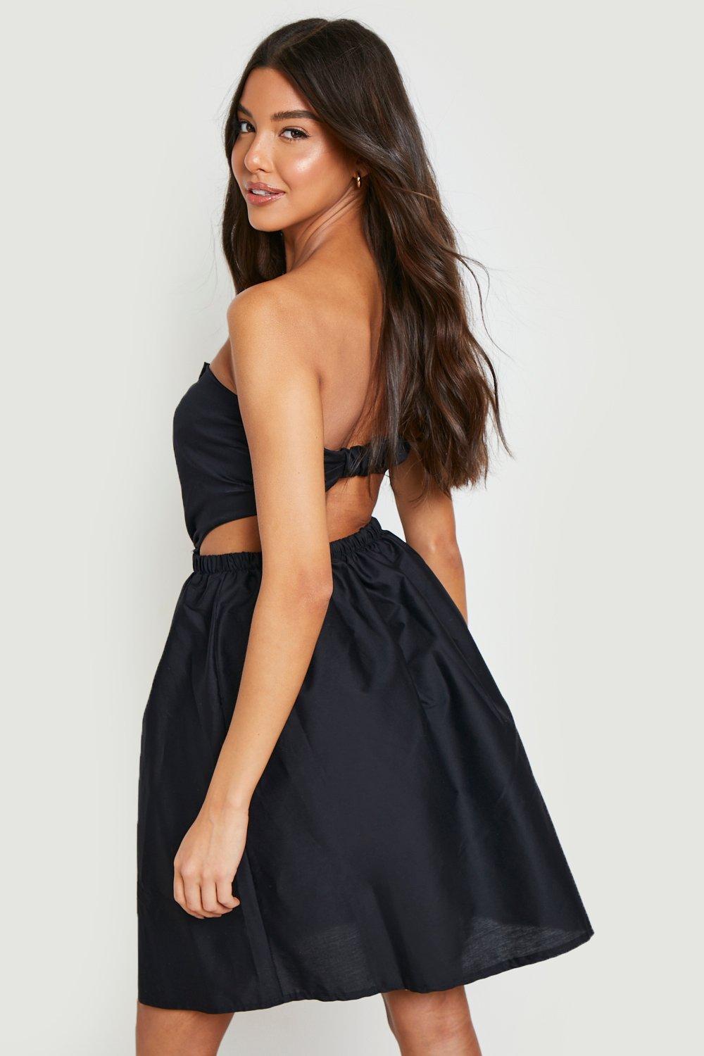 Strapless skater dress uk sale