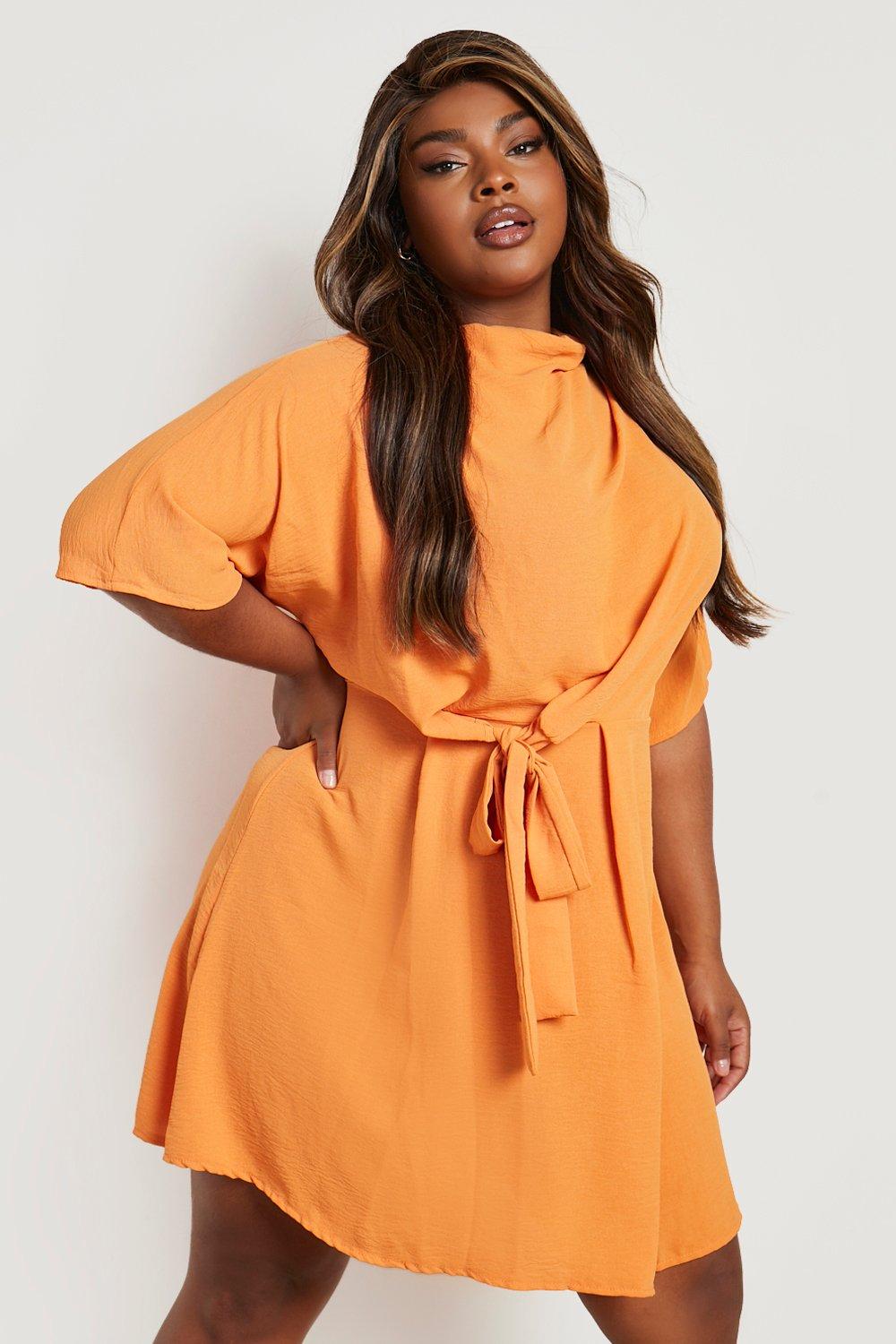 Missguided curve knot front midi outlet dress