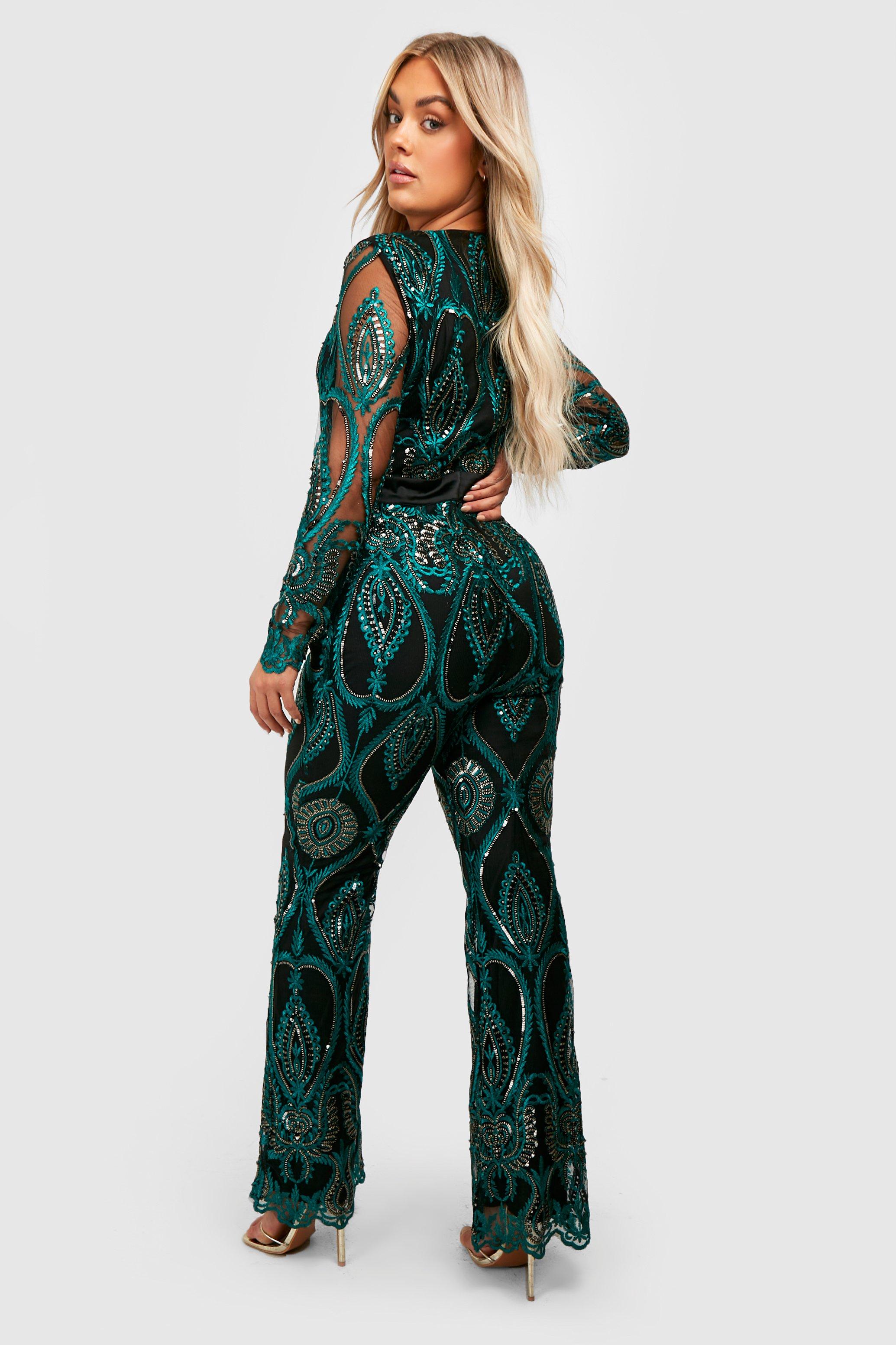 Ladies cheap glitter jumpsuit