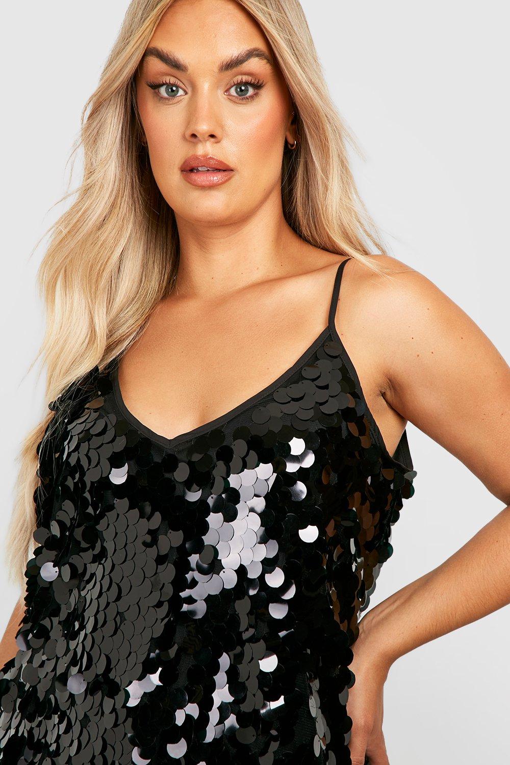 Black sparkly store cami top