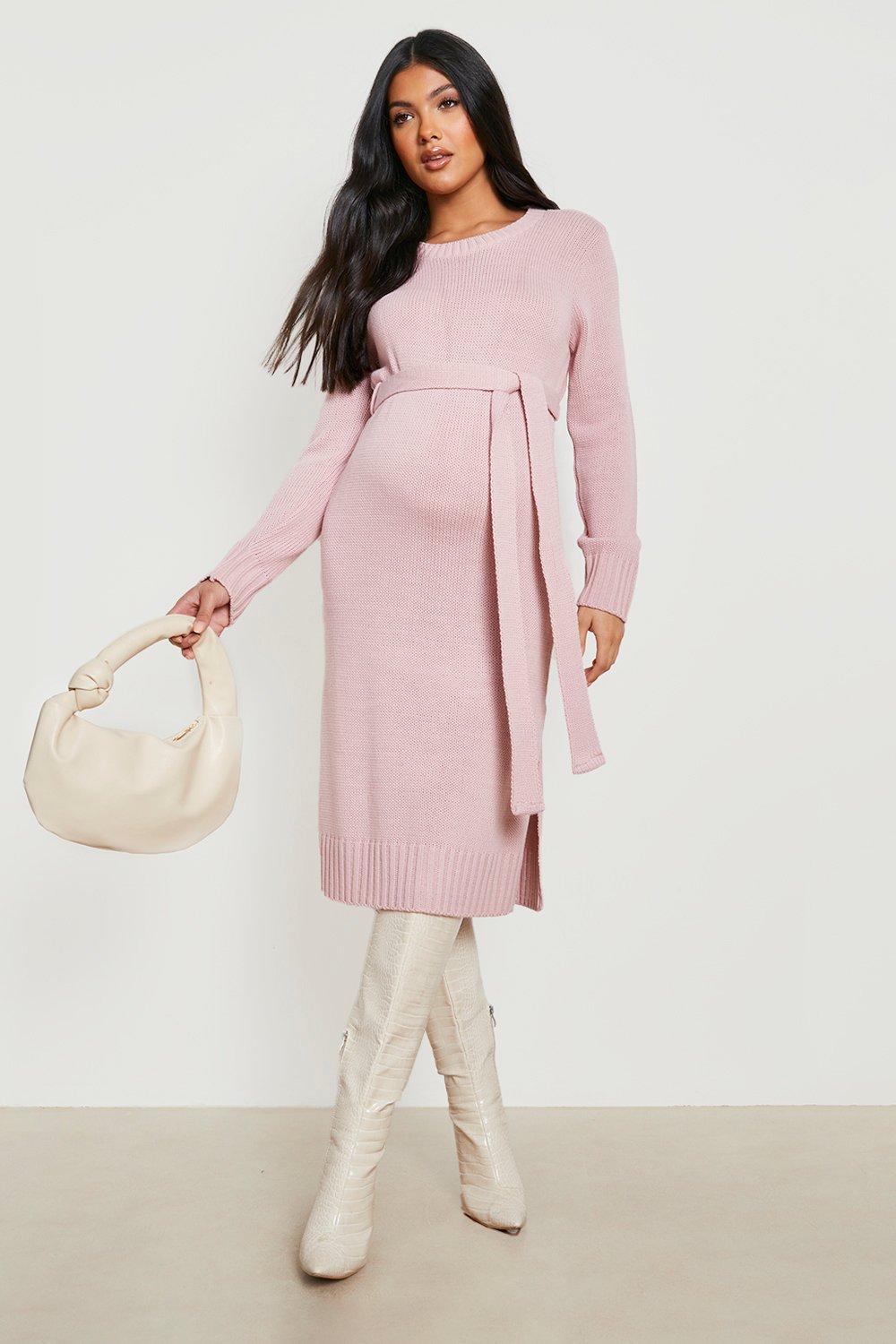 Maternit Robe pull de grossesse col rond boohoo